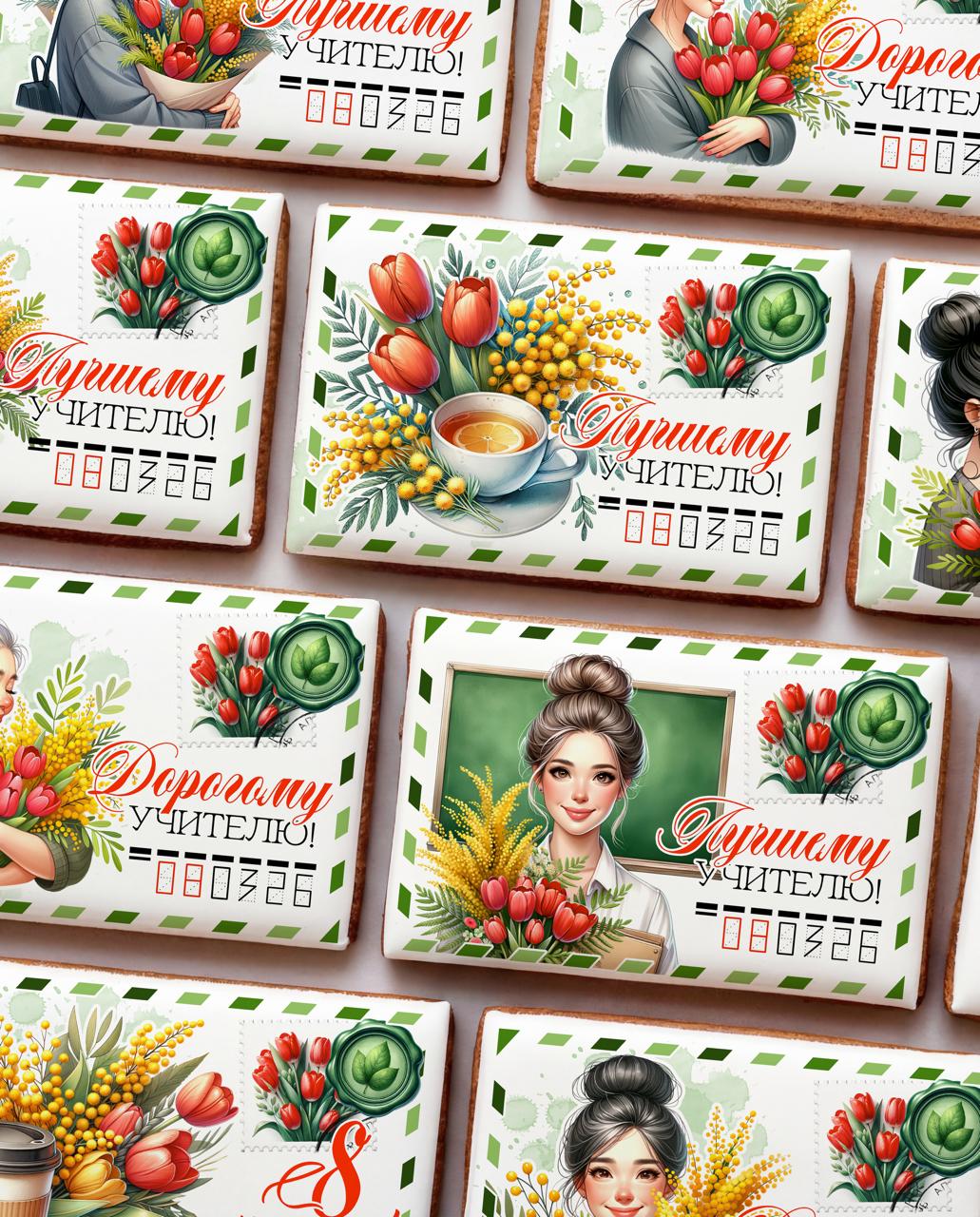 NEW Пряник Письмо учителю (10-15 см.)